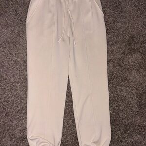 privy Cream Elastic Waist Jogger Pants